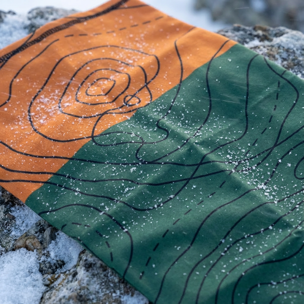 GREEN Topography Map Buff