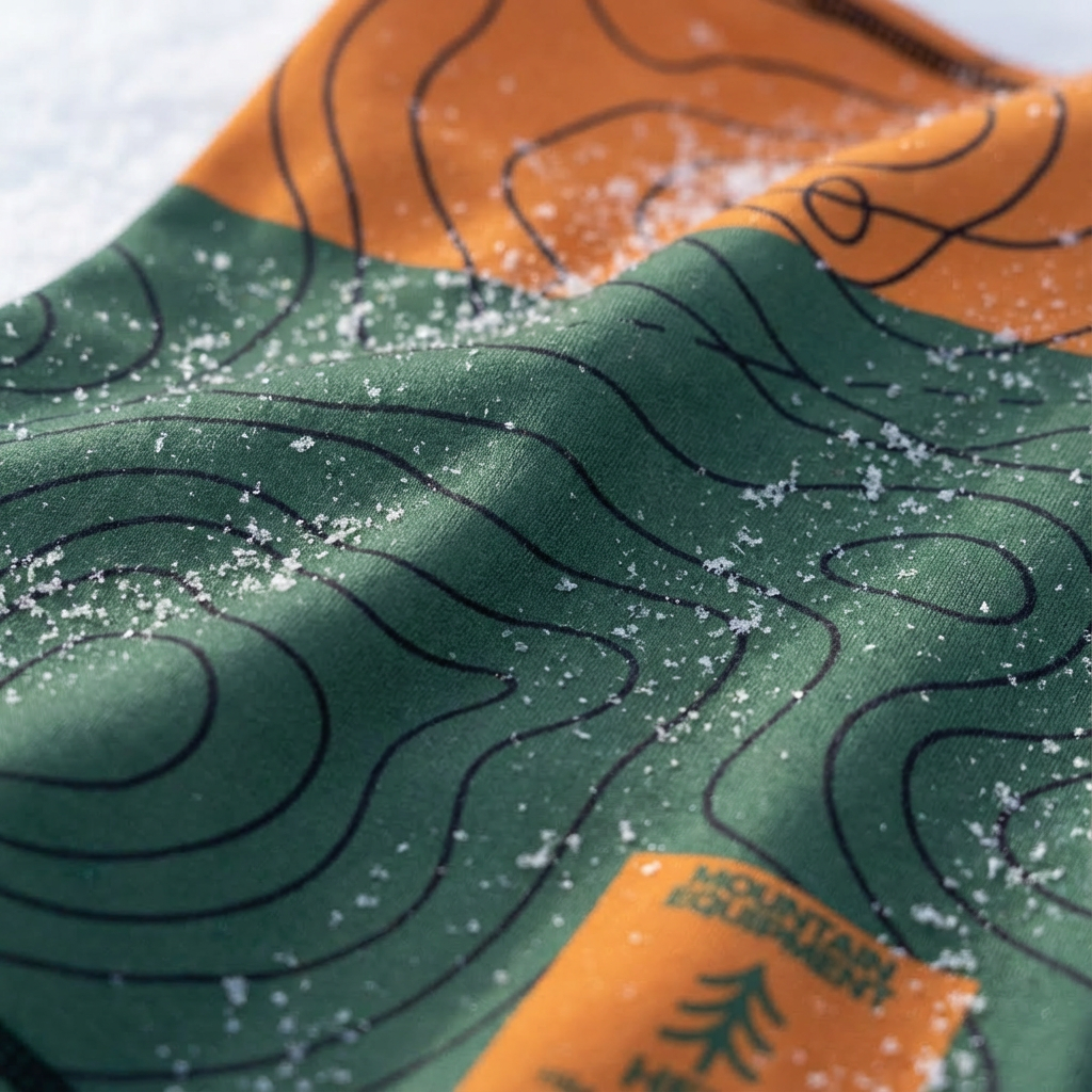 GREEN Topography Map Buff