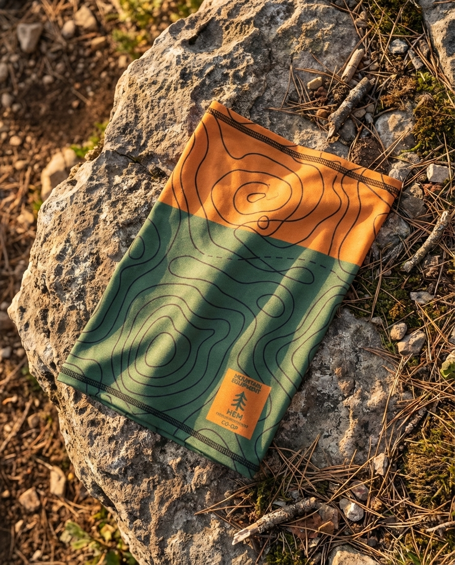 GREEN Topography Map Buff
